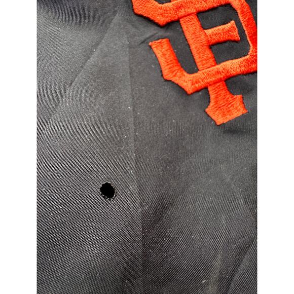 San Francisco Giants 2000s NIKE Pullover Cooperstown jacket 2XL black MLB vtg - Picture 3 of 9